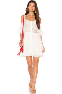 Cold Shoulder White Sundress