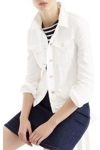 J Crew White Denim Jacket