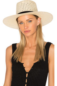 Janessa Leone Telescope Crown Panama Hat
