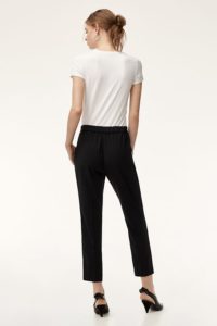 Babaton Crepe Cohen Black Cropped Pants