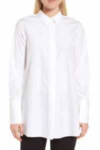 Nordstrom Crisp Oversized White Popover Shirt