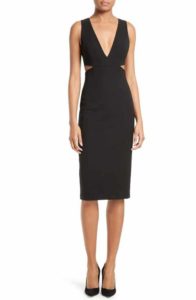 Alice Olivia Riki Black Sheath Dress